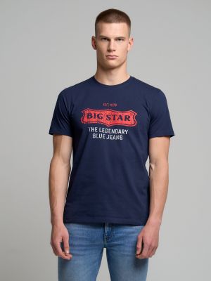 Polo marškinėliai su žvaigždės raštu Big Star mėlyna