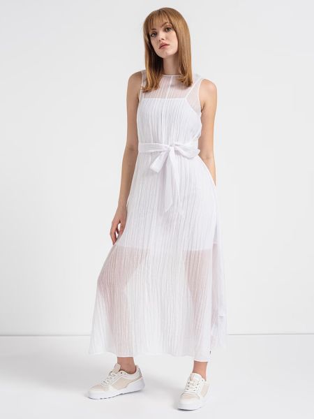 Длинное платье Armani Exchange белое