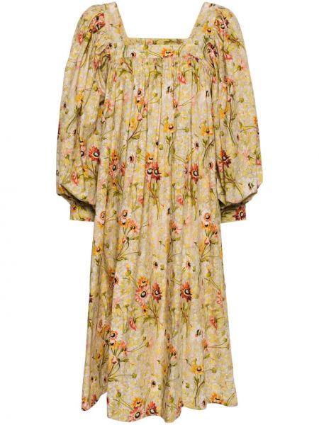 Midi obleka s cvetličnim vzorcem s potiskom Batsheva