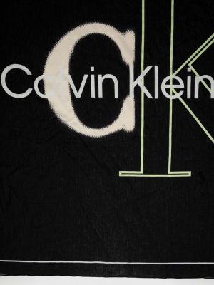 Bavlněný šátek Calvin Klein Jeans černý