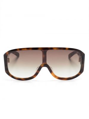 Oversized slnečné okuliare Flatlist hnedá