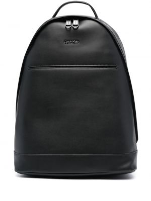 Kožni ruksak Calvin Klein crna