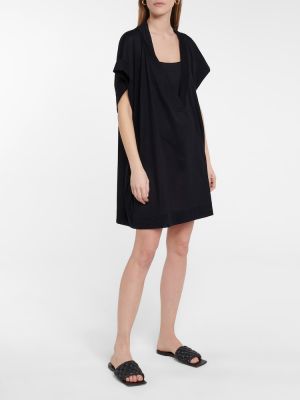 Mini vestido de algodón de tela jersey Eres negro