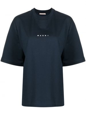 T-shirt à imprimé Marni bleu