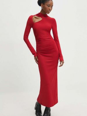 Макси рокля Answear Lab червено