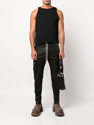 Pantalon cargo skinny avec poches Rick Owens noir