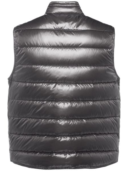 Doudoune en nylon sans manches Moncler gris