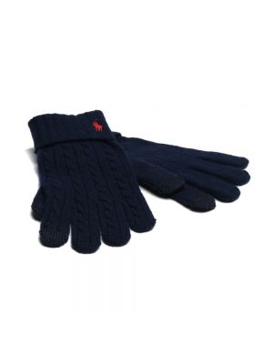Rękawiczki Polo Ralph Lauren, niebieski