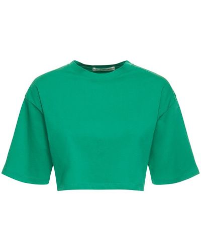 Bavlněné tričko jersey The Frankie Shop zelené