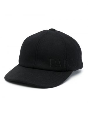 Cappello con visiera ricamato Patou nero