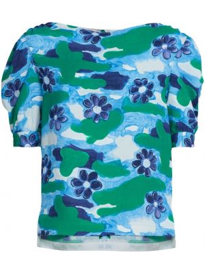 Bluza s cvetličnim vzorcem s potiskom Marni