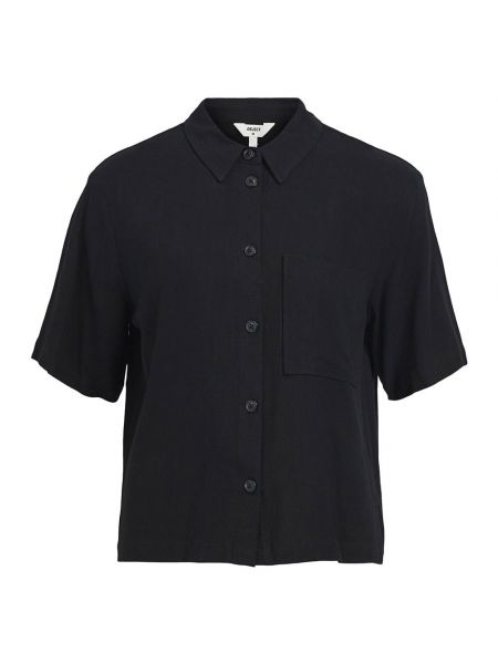 Рубашка с коротким рукавом Object черная