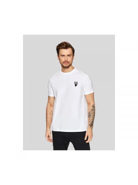 Koszulka z krótkim rękawem Karl Lagerfeld biała