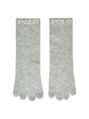 Rukavice Polo Ralph Lauren sivá