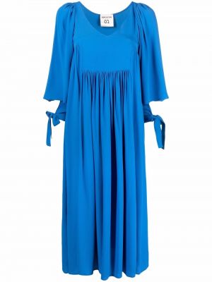 Шелковое платье миди Semicouture, синий