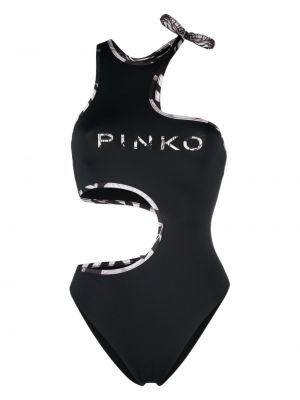 Raštuotas maudymosi kostiumėlis Pinko juoda