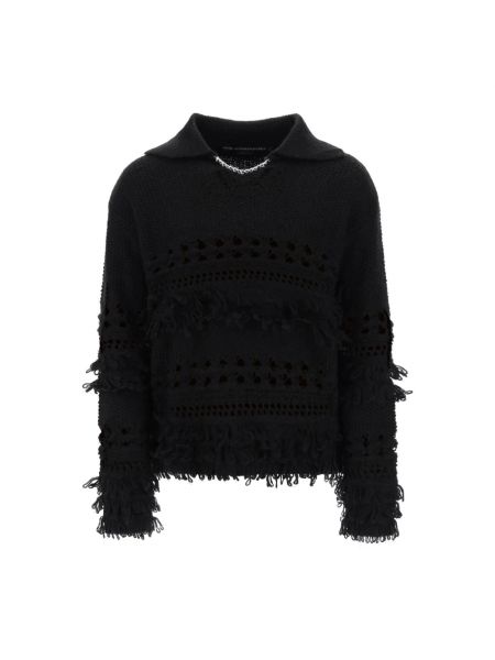 Sweter z frędzli Andersson Bell czarny