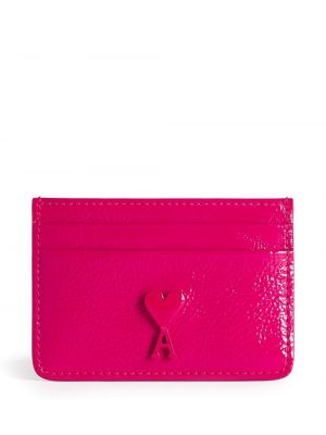 Kožená peňaženka Ami Paris ružová