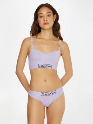 Szorty Calvin Klein Underwear fioletowe