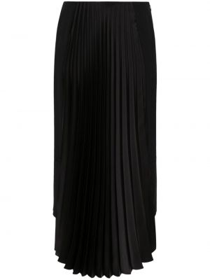 Plisované midi sukně Victoria Beckham černé