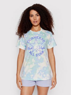 Relaxed топ на цветя Converse синьо