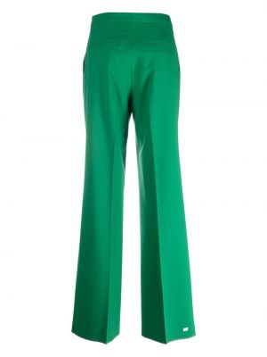 Spodnie plisowane Tagliatore zielone