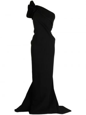 Коктейлна рокля с драперии Maticevski черно