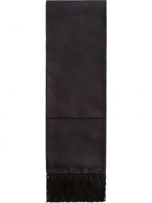 Fular de mătase din jacard Dolce & Gabbana negru