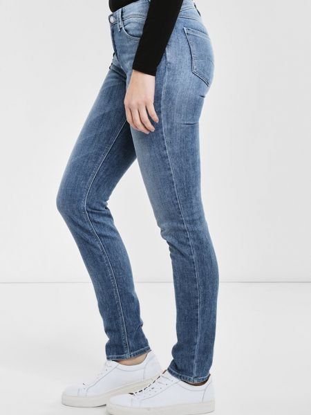 Jeansy skinny Armani Jeans niebieskie