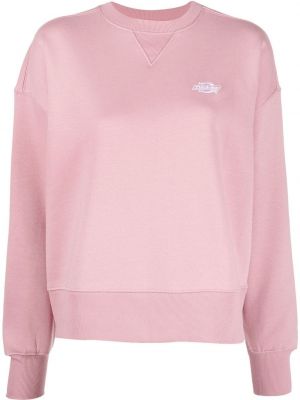 Bomull brodert sweatshirt Dickies Construct rosa