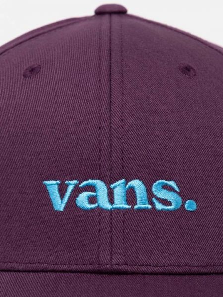Хлопковая кепка Vans фиолетовая