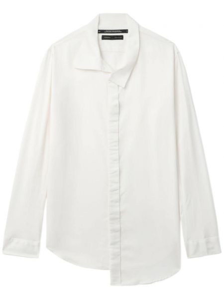 Асиметрична риза с копчета Julius бяло