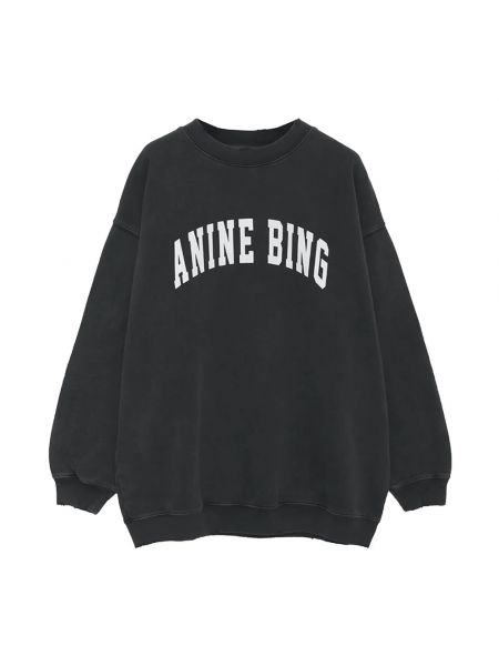 Bluza z nadrukiem Anine Bing czarna