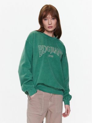 Oversized hímzett pulóver Bdg Urban Outfitters zöld