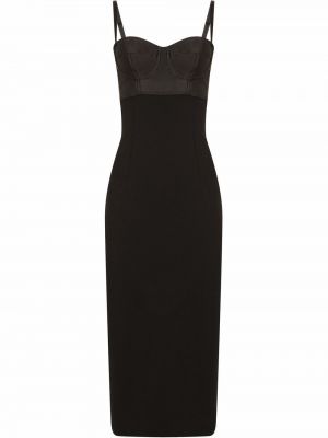Миди рокля Dolce & Gabbana черно