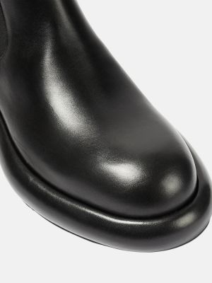 Δερμάτινα μπότες chelsea Jil Sander μαύρο