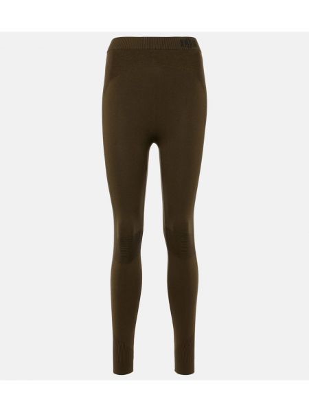 Leggings i siden Loro Piana grön