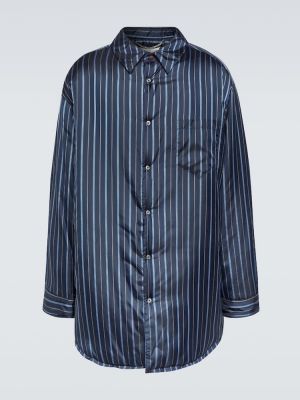 Pruhovaná košeľa Maison Margiela modrá