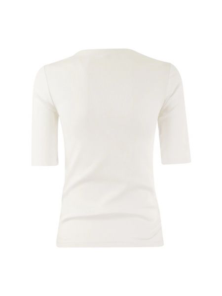 Camiseta con escote v Peserico blanco