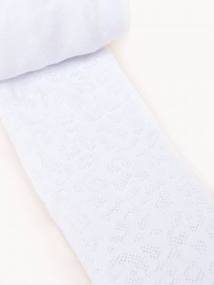 Жакардови памучни чорапогащи Yoclub бяло