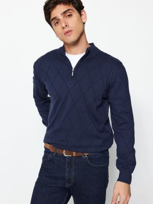 Пуловер Trendyol синьо