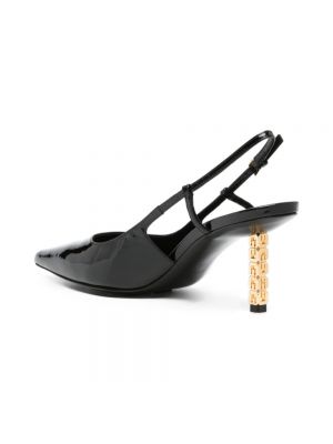 Sandały na sprzączkę z otwartą piętą Givenchy czarne
