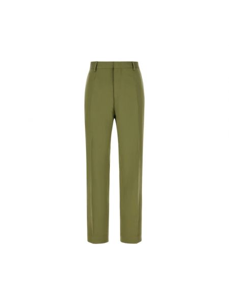 Proste spodnie Calvin Klein zielone
