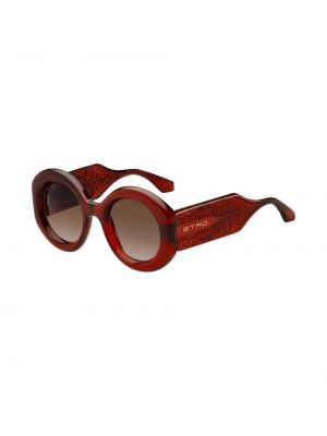 Okulary przeciwsłoneczne z wzorem paisley Etro czerwone