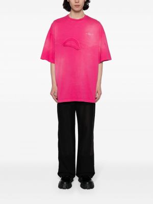 Medvilninis marškinėliai Feng Chen Wang rožinė
