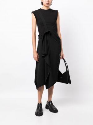 Drapiruotas sijonas Yohji Yamamoto juoda