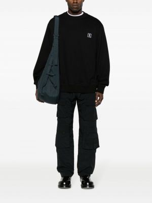 Sweatshirt mit stickerei mit rundem ausschnitt Wooyoungmi schwarz