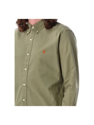 Camisa de algodón Ralph Lauren verde
