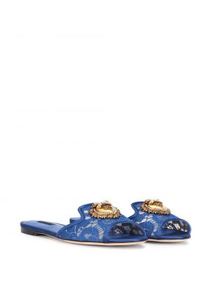 Sandalias slip on Dolce & Gabbana azul