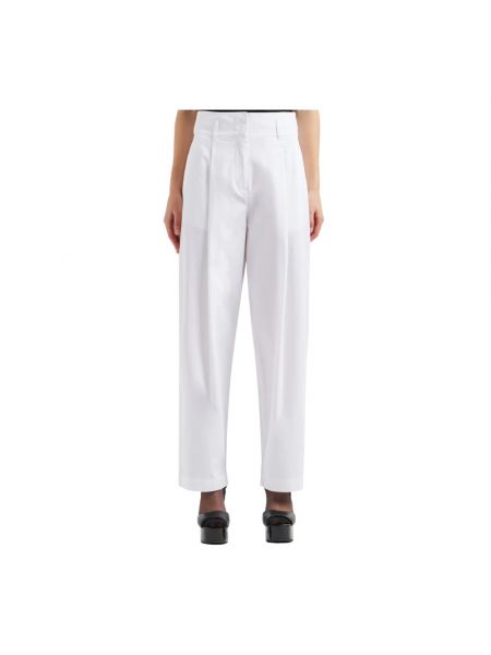 Spodnie relaxed fit Armani Exchange białe
